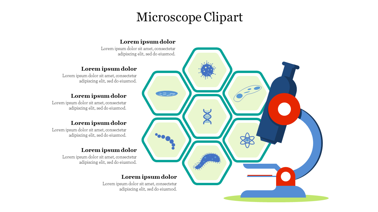 Effective Microscope Clipart PowerPoint Slide